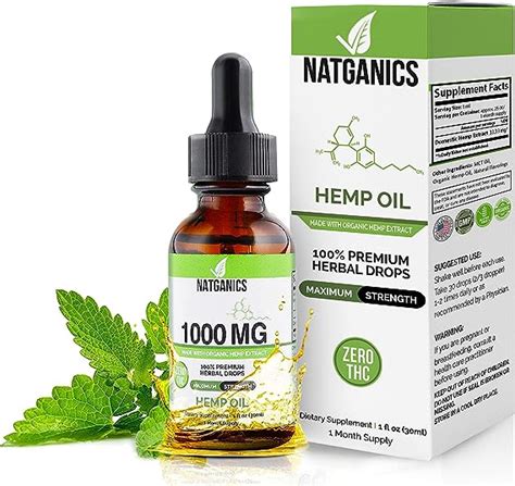 Organic Hemp Oil 1000mg Ultra Premium Hemp Oil Drops 1000mg Natural Hemp Oil