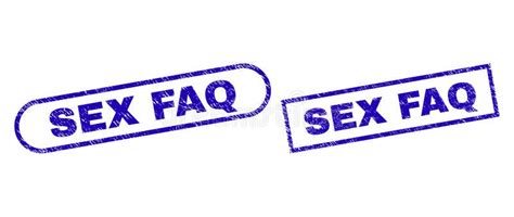 Sex Faq Blue Rectangle Stamp Seal With Distress Style Stock Vector Illustration Of Badge