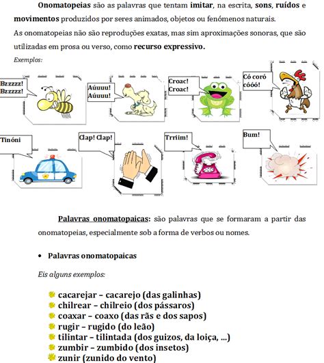 Atividade Onomatopeia 3 Ano - Atividade Onomatopeia 3 Ano - RETOEDU