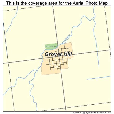 Aerial Photography Map Of Grover Hill Oh Ohio