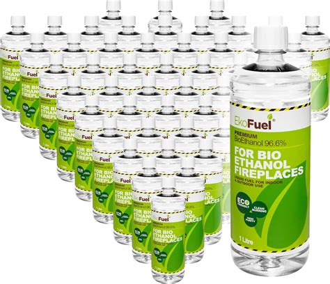 EKOFUEL (48 Litre) Premium Bioethanol Fuel – Bio Ethanol Liquid Fuel