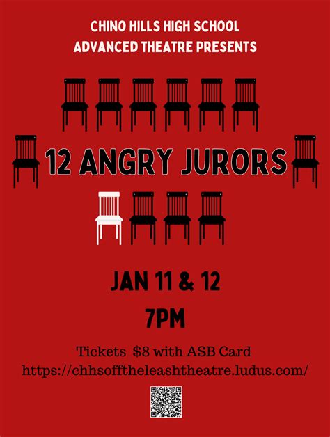 12 Angry Jurors at Chino Hills High - Performances January 11, 2024 to