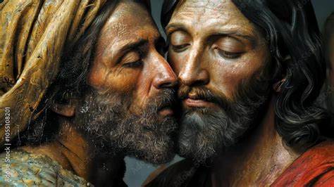 Judas kiss: symbolic moment of betrayal as Judas Iscariot identifies ...