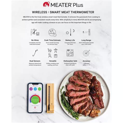 Traeger Meater Plus Wireless Meat Thermometer Grill Accessories