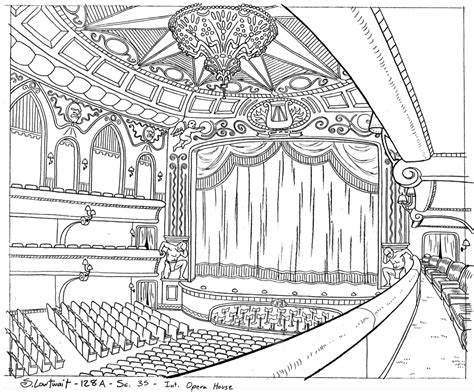 Театр рисунок карандашом 75 фото