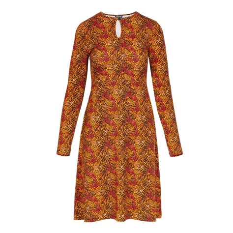 Boetiek Nouveau Lalamour Jurk Dolly Herfstkleuren