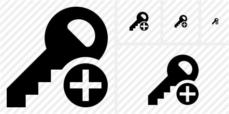 key add icon symbol black professional stock icon   sets