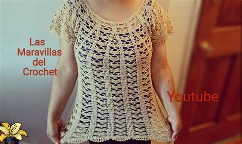 Pin De Las Maravillas Del Crochet En Blusas A Crochet Con Esquemas