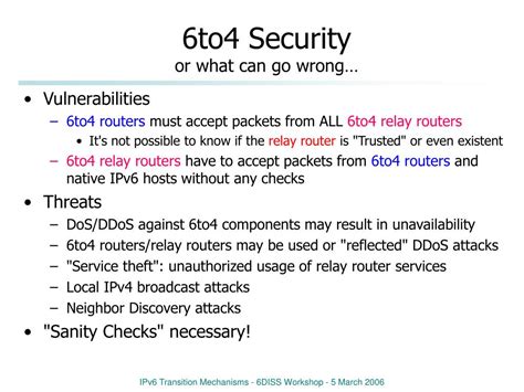 Ppt Ipv Transition Mechanisms Their Security And Management