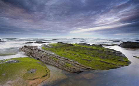 Камни у берега - обои для рабочего стола, картинки, фото