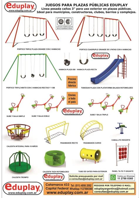 JUEGOS PARA PLAZAS PUBLICAS LINEA PESADA Eduplay Juegos Para Plazas Y