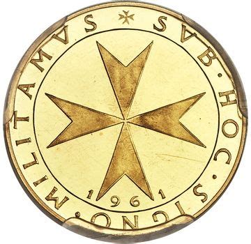 5 Scudi Ernesto Trial Strike Order Of Malta Numista