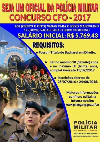 Curso Para Policia Militar - Concurso para o Curso de Formação de Oficiais da Polícia Militar