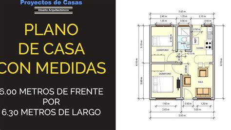 Plano De Una Casa Con Medidas