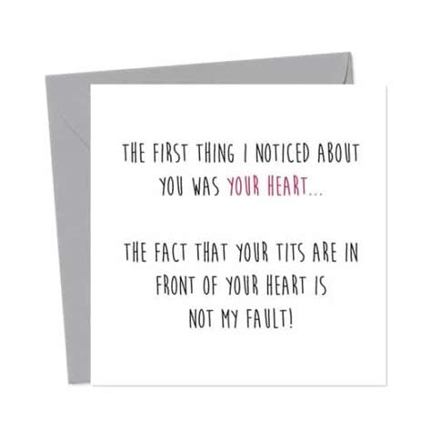 The First Thing I Noticed About You Was Your Heart The Fact That Your Tits Are In Front Of Your
