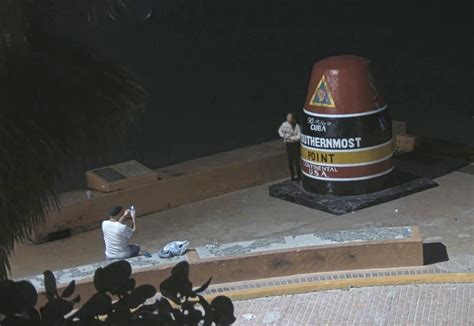 Southernmost Point Woman Flashes Boobs