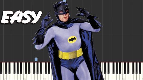 Batman 1966 Theme Piano Tutorial Youtube