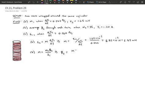 Solvedtwo Coils Are Wound Around The Same Cylindrical Form Like The