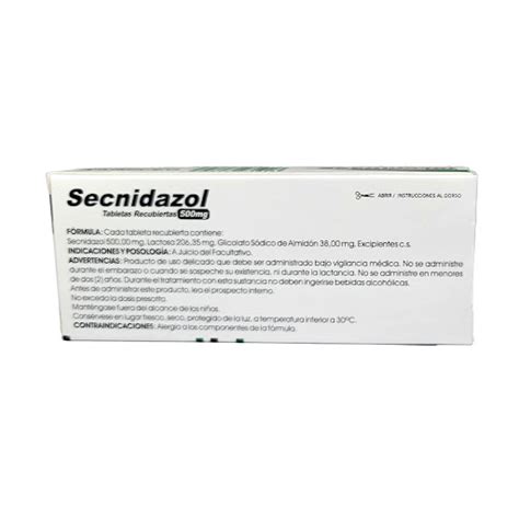 Secnidazol Kimiceg Mg X Tabletas Kimiceg