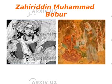 Zahiriddin Muhammad Bobur Buklet - Adabiyot - Slaydlar
