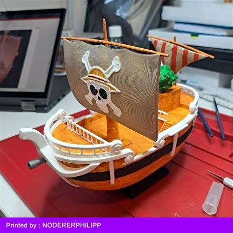 STL File One Piece Going Merry Pirates Ship 3D Print Object To