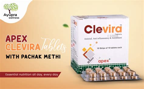 Buy Ayupra Wellness Apex Clevira Tablets 10x10 With Pachak Methi Online