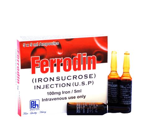 Ferrodin (Injection 100mg Iron / 5ml ) – PDH LABORATORIES (PVT) LIMITED