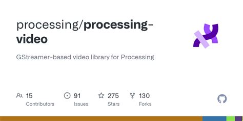 github processingprocessing video gstreamer based video library
