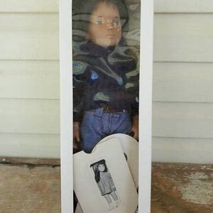 Vintage Sasha Doll Gregor Brunette Dark Denim Jeans Made In England Collectible Doll