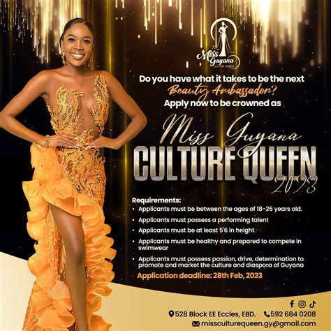 Applications open for Miss Guyana Culture Queen 2023 Pageant - Kaieteur