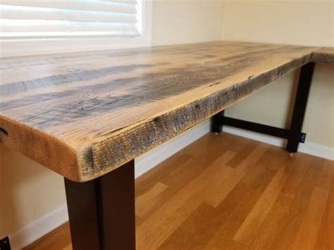 Handmade Reclaimed Wood Office Desk Barnwood Computer Desk Rustic