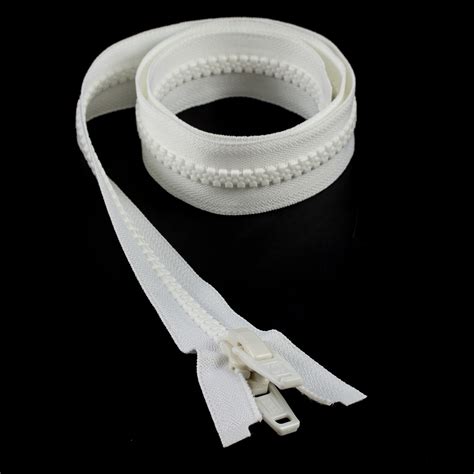 YKK® VISLON® #10 Separating Zipper Automatic Lock Double Pull Plastic ...