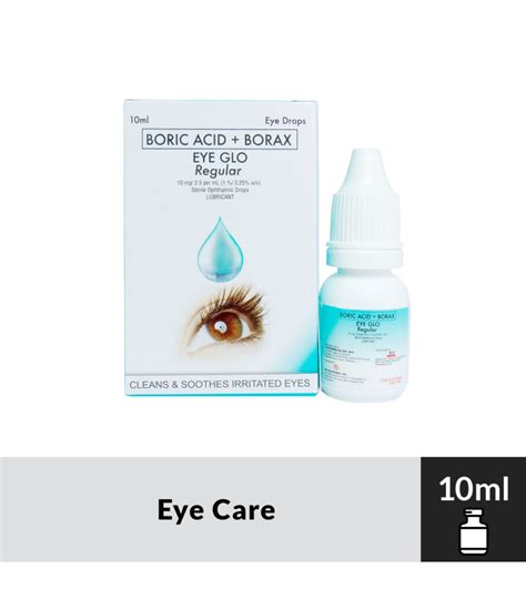 Eye Glo Regular Boric Acidborax 10ml Eye Drops