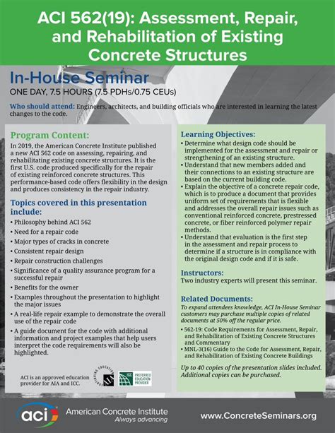 Pdf Aci 562 19 Assessment Repair And Rehabilitation Of Concrete · Concrete