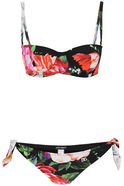Dolce Gabbana Balconette Floral Bikini Set Editorialist