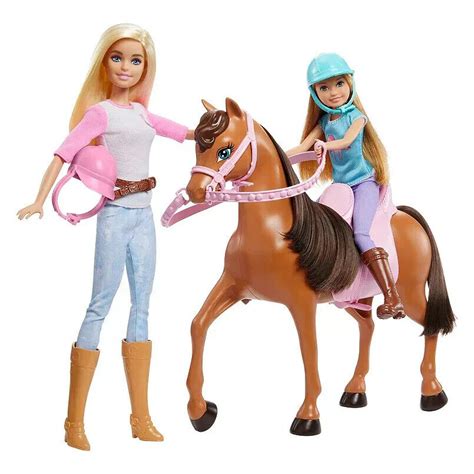 Boneca Barbie Com Cavalo - Boneca Barbie e Stacie Com Cavalo Aula De Hipismo Mattel - Fabrica da ...