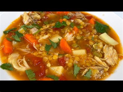 Сытный чечевичный суп от В гостях у Вани