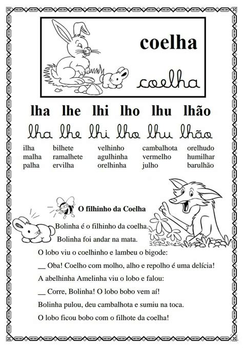 Palavra Com Lhi E Lhu - Frases Com Lha Lhe Lhi Lho Lhu - RETOEDU