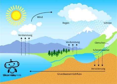 Wasserkreislauf einfach erklärt in 2024 Wasserkreislauf grundschule