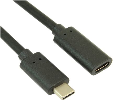 My Cable Mart 6inch Usb 32 Gen 2 Type C Male To Female Extension