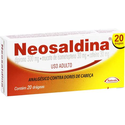 Para Que Serve O Remédio Neosaldina - Neosaldina com 20 drágeas | Droga Raia