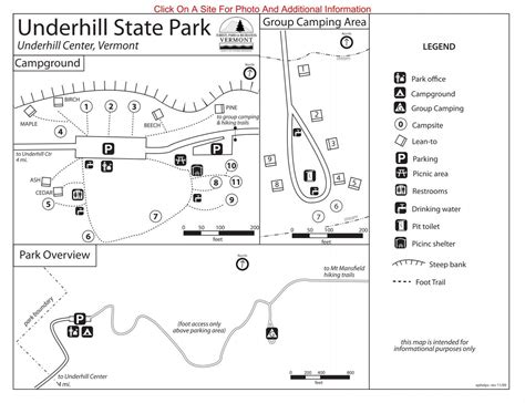 Underhill State Park Interactive Campground Map & Guide (pdf)