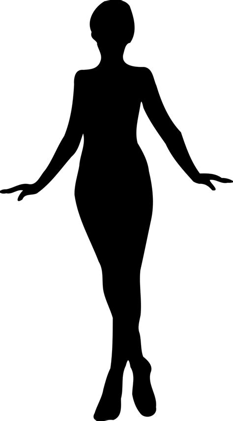 Public Domain Clip Art Image Illustration Of A Female Silhouette Id
