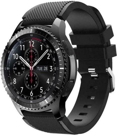 Samsung Galaxy Watch Siliconen Bandje Mm Mm Zwart Bol