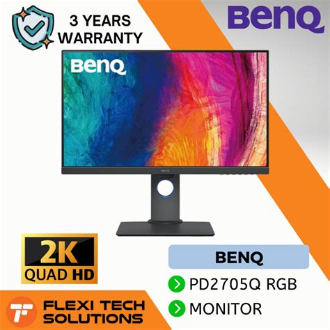 BENQ PD2705Q 27″ 2K QHD sRGB HDR10 USB-C Designer Monitor 2560×1440 ...