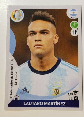 LAUTARO MARTINEZ 48 Argentina National Team Panini Copa America 2021