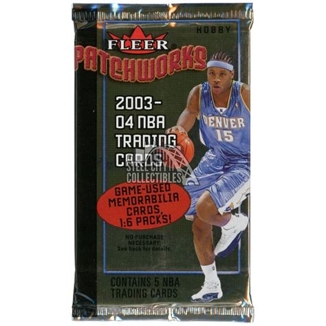 2003 04 Fleer Patchworks Basketball Hobby Pack Steel City Collectibles