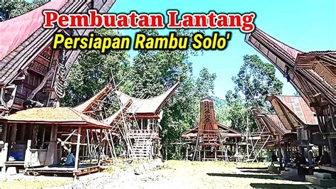 Melantang Persiapan Upacara Pemakaman Rambu Solo Suku Toraja Di Sa