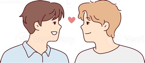 Happy Gay Couple Showing Love Png