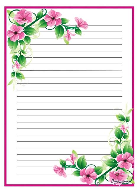 Hojas Decoradas Para Imprimir Gratis Writing Paper Printable Images